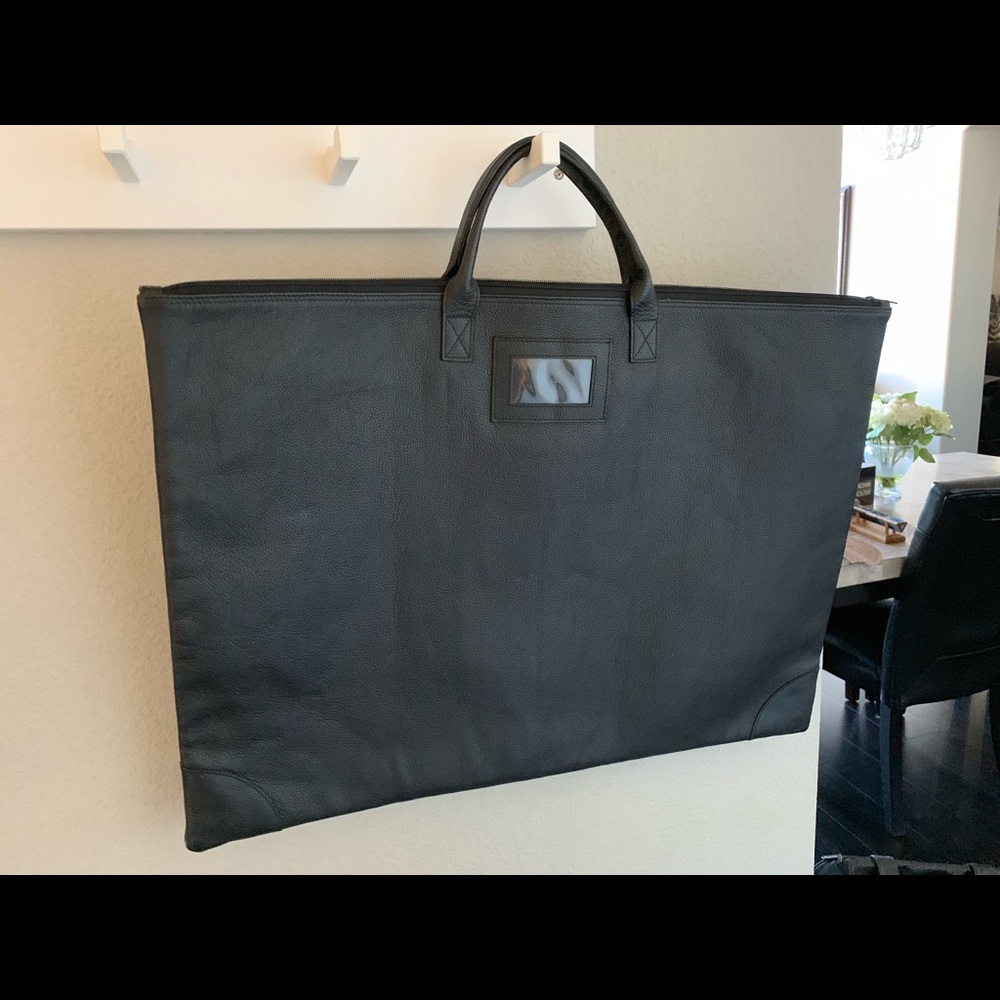 Leather drawing bag